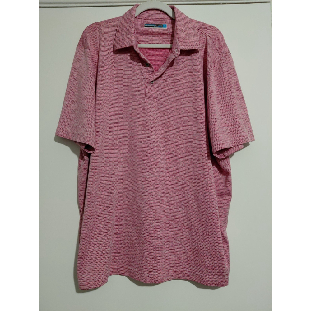 Men's Roundtree And Yorke Performance Collared Golf Polo Short Sleeve XL
